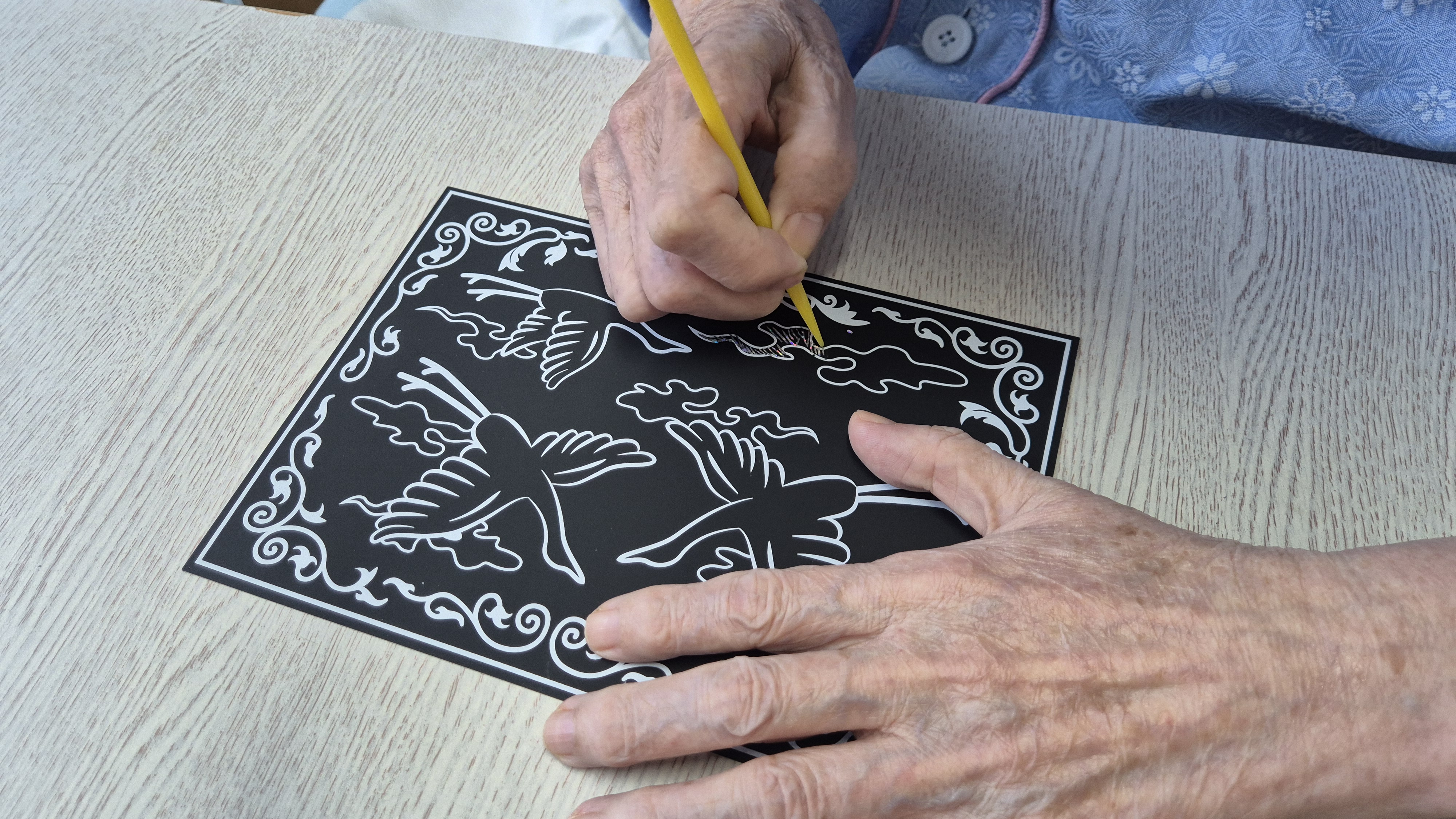 [미술활동] 송학도 자개 스크래치 아트!